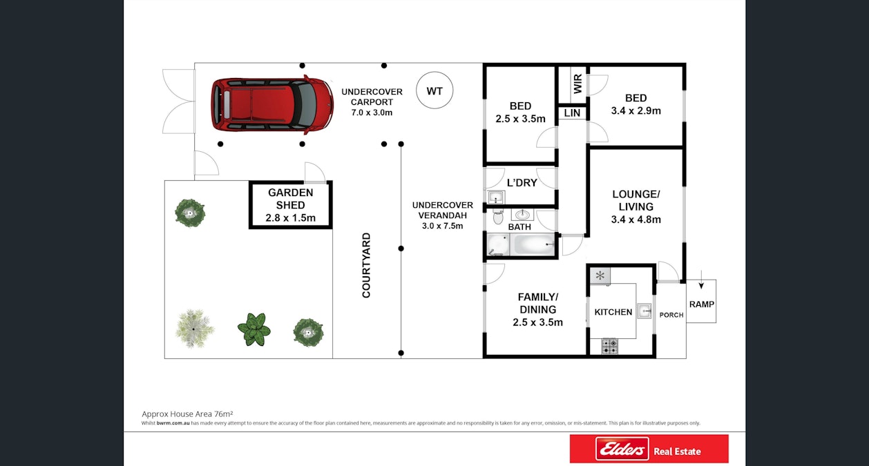 2/1 Hanlin Court, Renmark, SA, 5341 - Floorplan 1