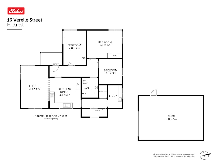 16 Verelle Street, Hillcrest, TAS, 7320 - Floorplan 1