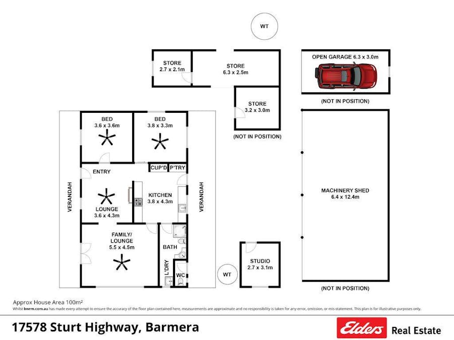 17574 Sturt Highway, Barmera, SA, 5345 - Floorplan 1
