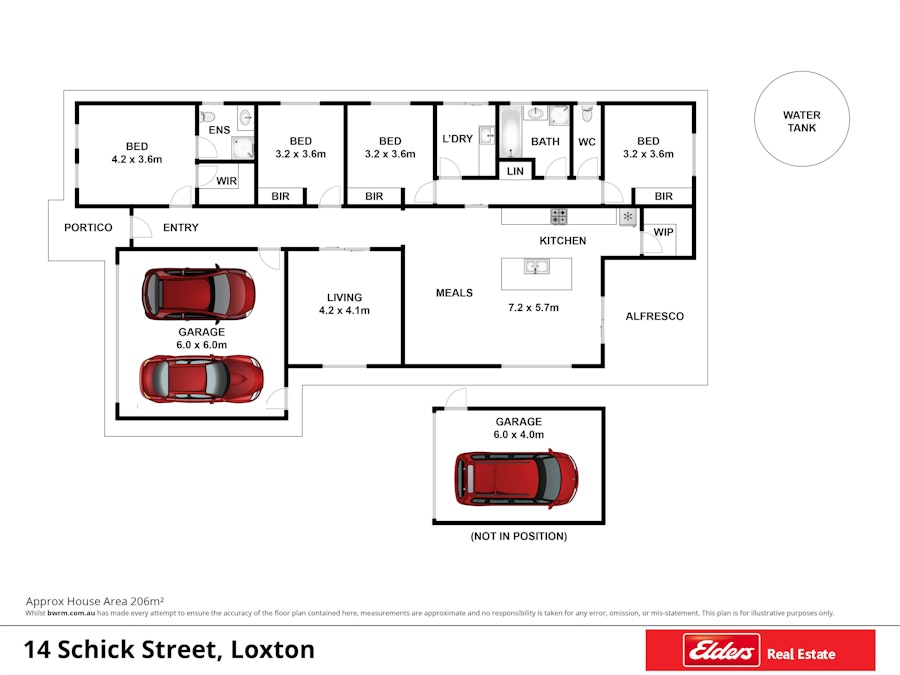 14 Schick Street, Loxton, SA, 5333 - Floorplan 1