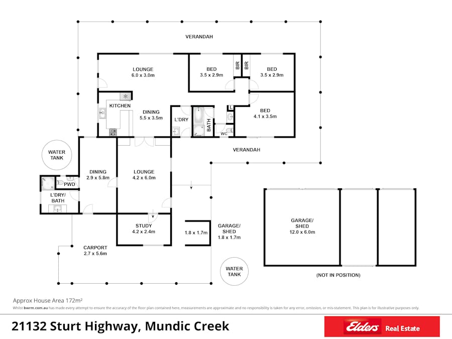 21132 Sturt Highway, Paringa, SA, 5340 - Floorplan 1