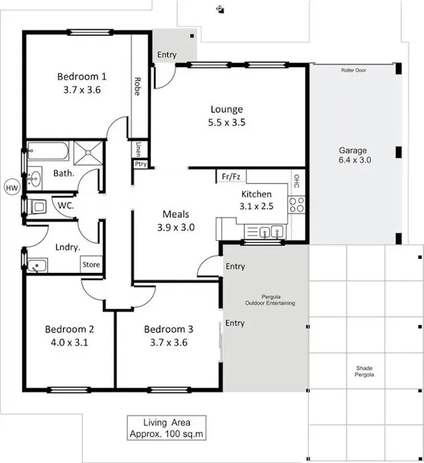 4 Vivian Cock Street, Berri, SA, 5343 - Floorplan 1