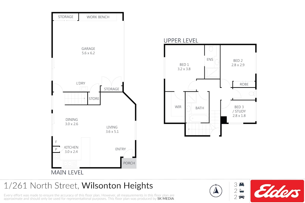 1/261 North Street, Wilsonton Heights, QLD, 4350 - Floorplan 1