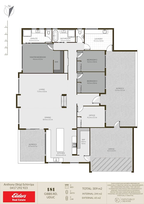 181 Gibbs Road, Uduc, WA, 6220 - Floorplan 1