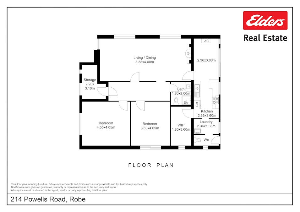 214 Powell Road, Robe, SA, 5276 - Floorplan 1