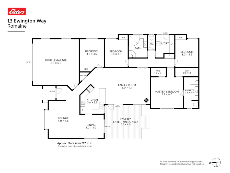 13 Ewington Way, Romaine, TAS, 7320 - Floorplan 1