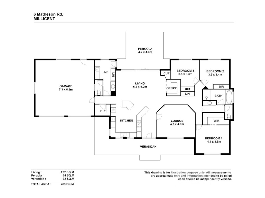 6 Matheson Road, Millicent, SA, 5280 - Floorplan 1