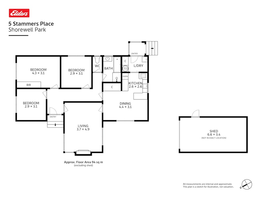 5 Stammers Place, Shorewell Park, TAS, 7320 - Floorplan 1