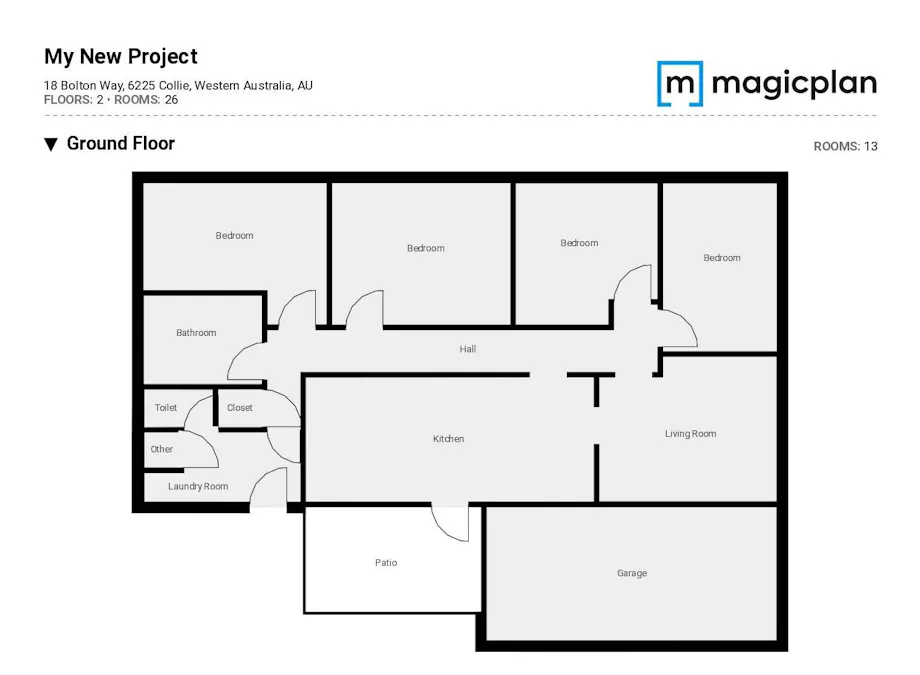 18 Bolton Way, Collie, WA, 6225 - Floorplan 1