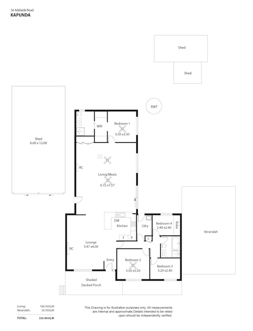 56 Adelaide Road, Kapunda, SA, 5373 - Floorplan 1