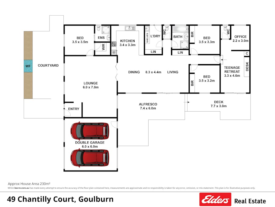 49 Chantilly Court, Goulburn, NSW, 2580 - Floorplan 1