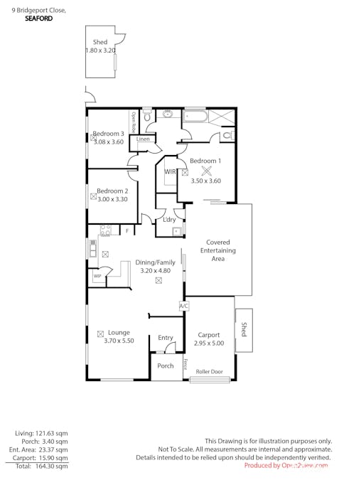 9 Bridgeport Close, Seaford, SA, 5169 - Floorplan 1