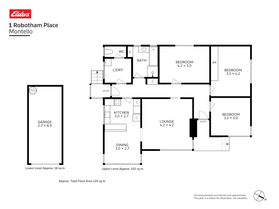 1 Robotham Place, Montello, TAS, 7320 - Floorplan 1