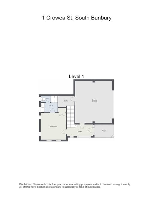1 Crowea Street, South Bunbury, WA, 6230 - Floorplan 1