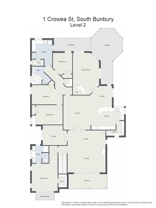 1 Crowea Street, South Bunbury, WA, 6230 - Floorplan 2