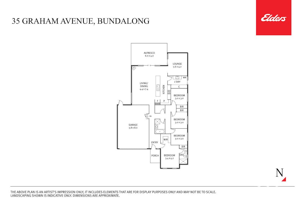35 Graham Avenue, Bundalong, VIC, 3730 - Floorplan 1