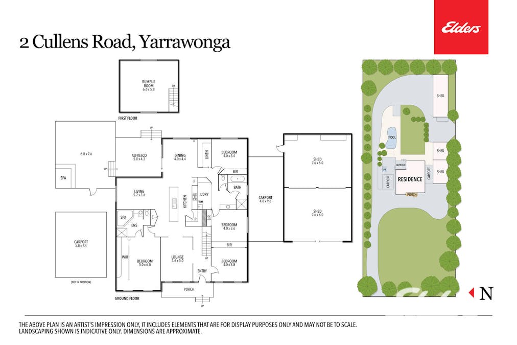 2 Cullens Road, Yarrawonga, VIC, 3730 - Floorplan 1
