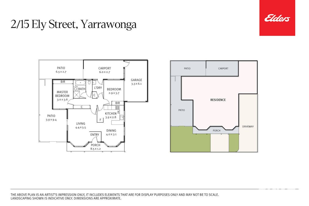 2/15 Ely Street, Yarrawonga, VIC, 3730 - Floorplan 1