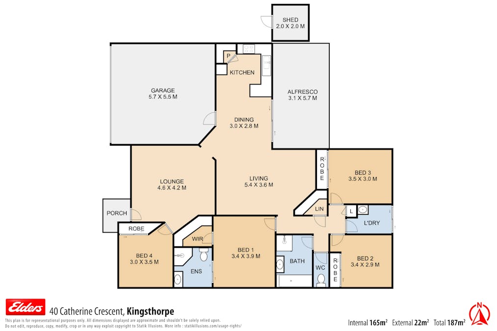 40 Catherine Crescent, Kingsthorpe, QLD, 4400 - Floorplan 1