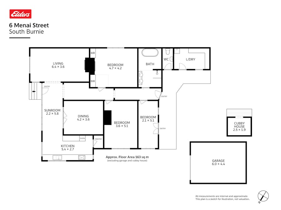 6 Menai Street, South Burnie, TAS, 7320 - Floorplan 1