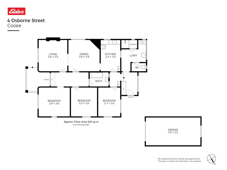 4 Osborne Street, Cooee, TAS, 7320 - Floorplan 1