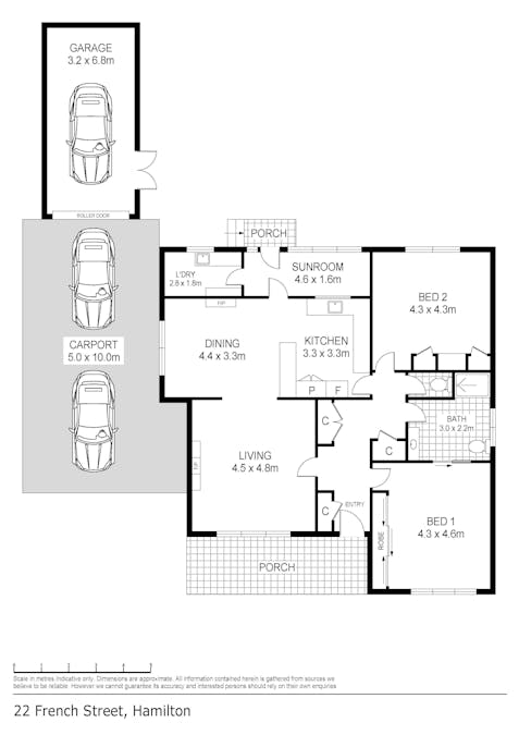 22 French Street, Hamilton, VIC, 3300 - Floorplan 1