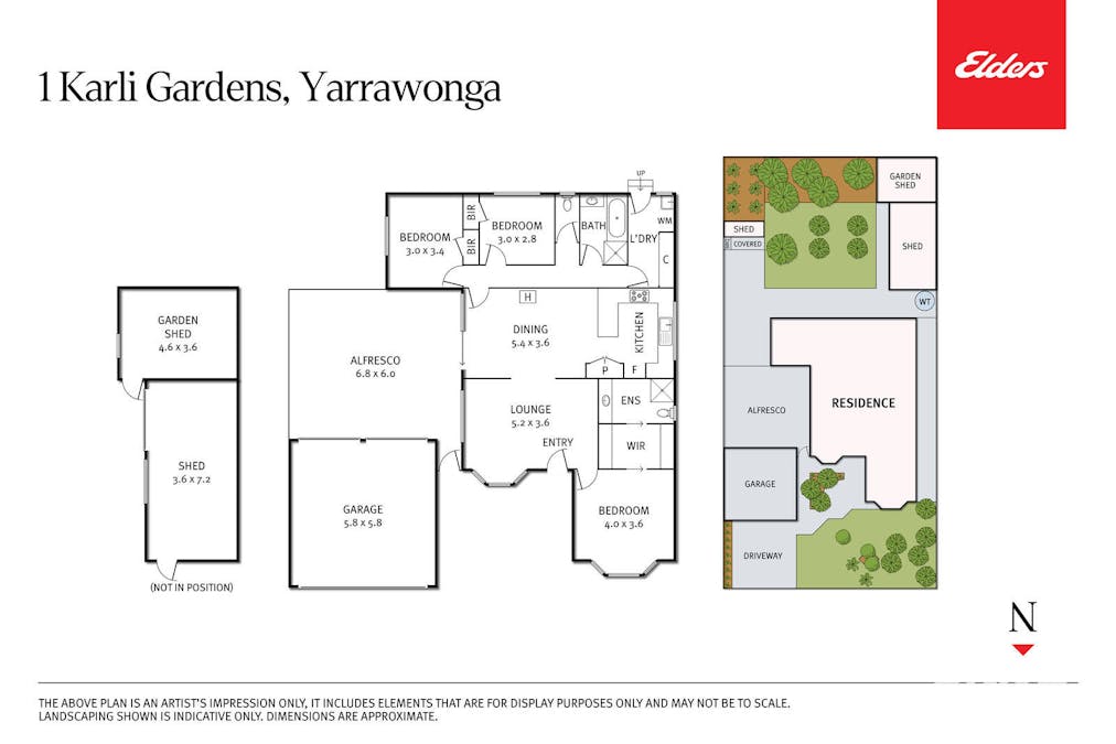 1 Karli Gardens, Yarrawonga, VIC, 3730 - Floorplan 1