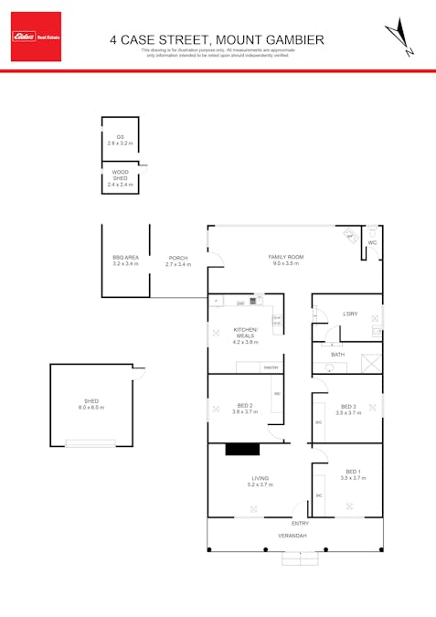 4 Case Street, Mount Gambier, SA, 5290 - Floorplan 1