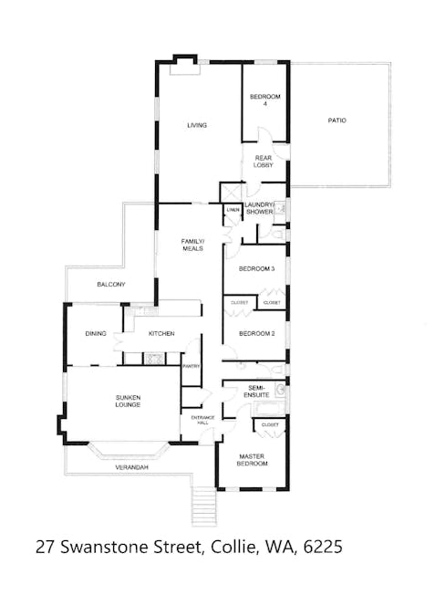 27 Swanstone Street, Collie, WA, 6225 - Floorplan 1