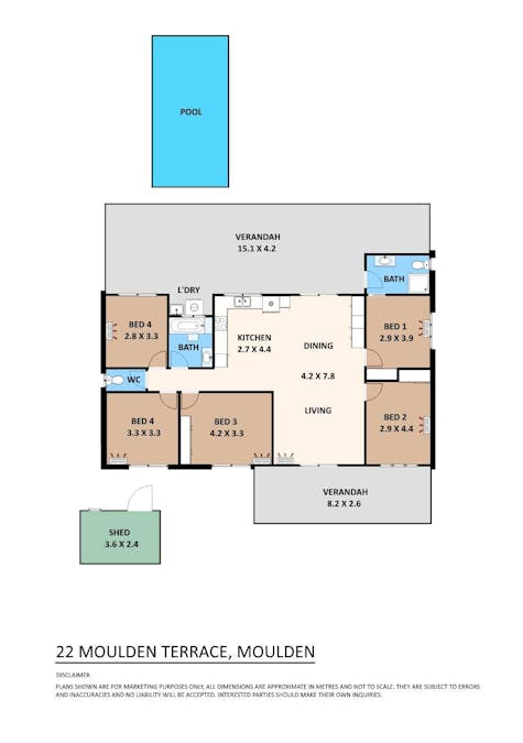 22 Moulden Terrace, Moulden, NT, 0830 - Floorplan 1