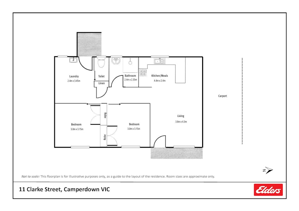 11 Clarke Street, Camperdown, VIC, 3260 - Floorplan 1