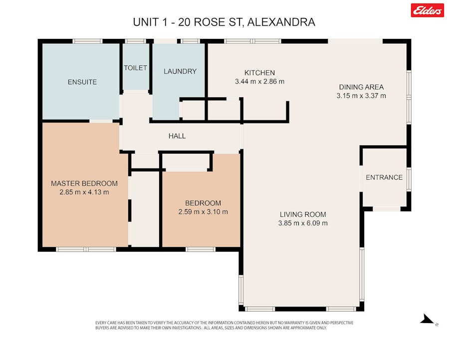 1/20 Rose Street, Alexandra, VIC, 3714 - Floorplan 1