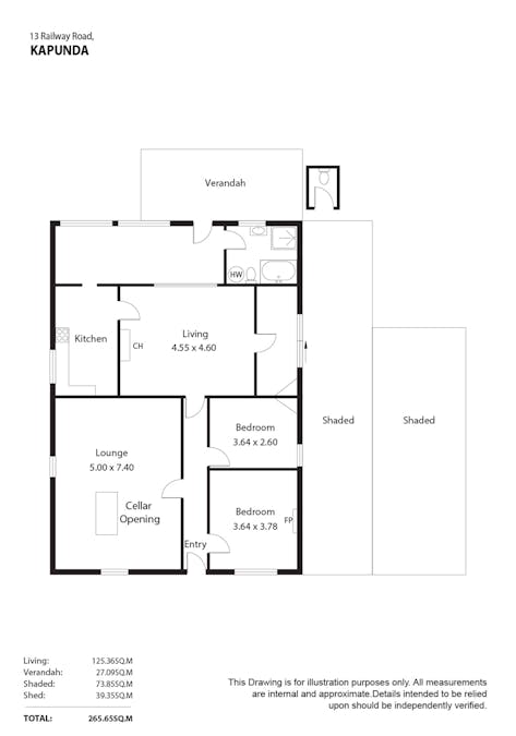 13 Railway Road, Kapunda, SA, 5373 - Floorplan 1