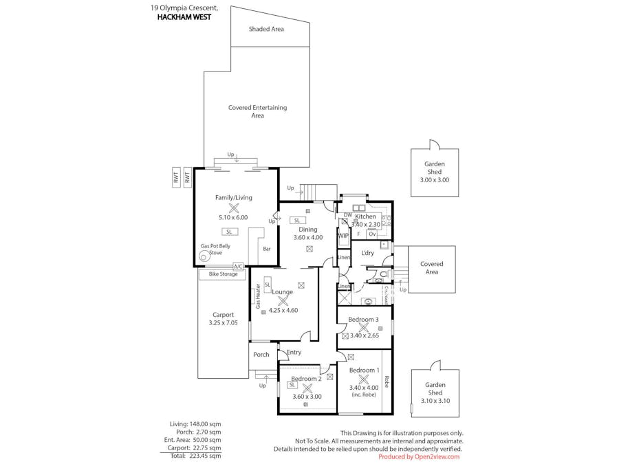 19 Olympia Crescent, Hackham West, SA, 5163 - Floorplan 1