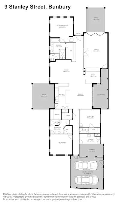 9 Stanley Street, Bunbury, WA, 6230 - Floorplan 1