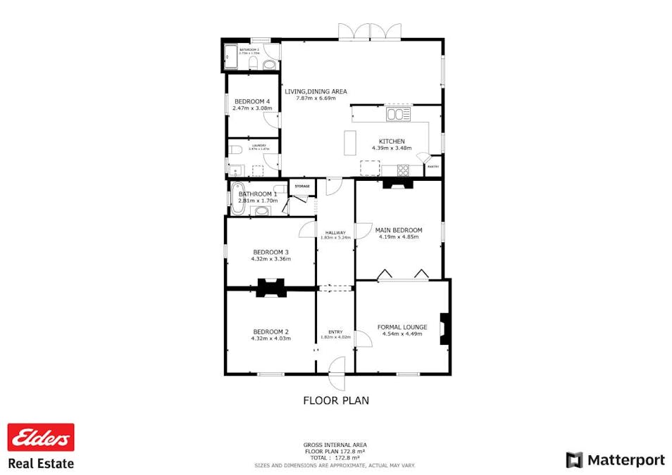 16 Hawes Street, Northam, WA, 6401 - Floorplan 1