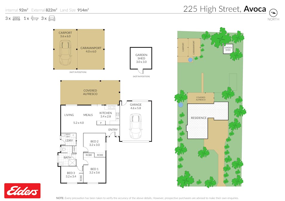 225 High Street, Avoca, VIC, 3467 - Floorplan 1