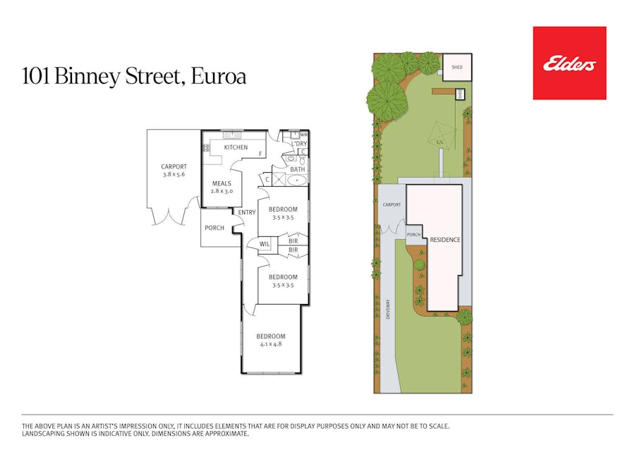 101 Binney Street, Euroa, VIC, 3666 - Floorplan 1