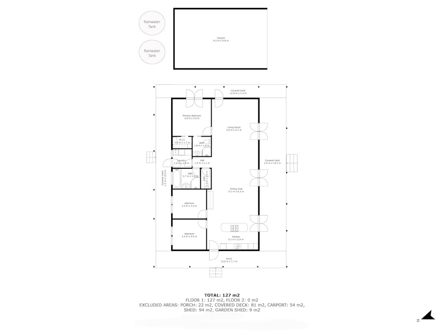 40 Burrawing Creek Road, Lipson, SA, 5607 - Floorplan 1