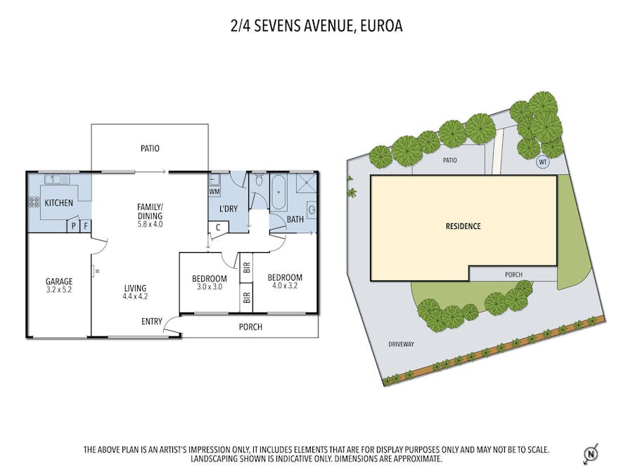2/4 Sevens Avenue, Euroa, VIC, 3666 - Floorplan 1