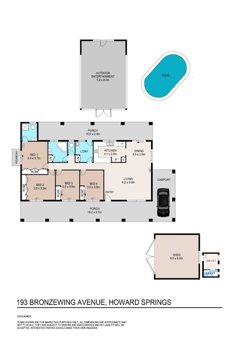 193 Bronzewing Avenue, Howard Springs, NT, 0835 - Floorplan 1