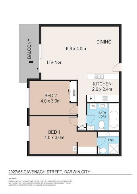 2027/55 Cavenagh Street, Darwin City, NT, 0800 - Floorplan 1