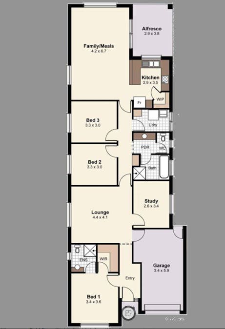 2A Kramer Street, Whyalla Norrie, SA, 5608 - Floorplan 1