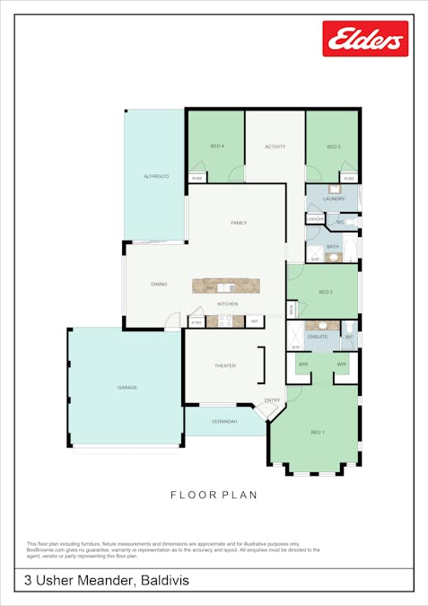 3 Usher Meander, Baldivis, WA, 6171 - Floorplan 1