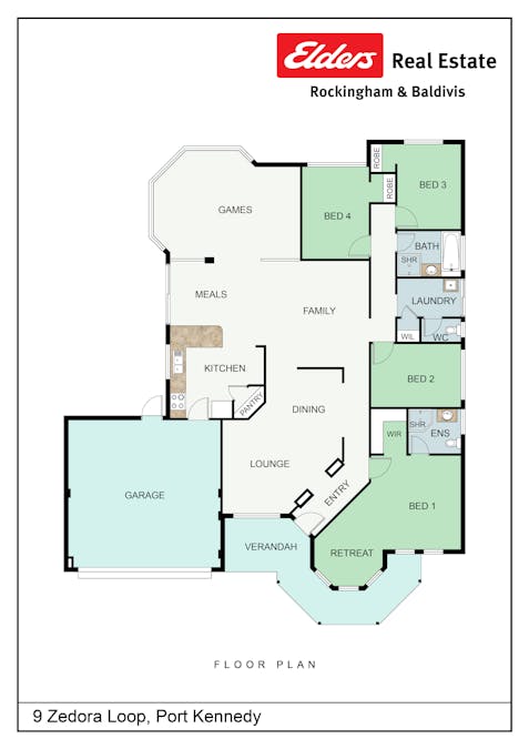 9 Zedora Loop, Port Kennedy, WA, 6172 - Floorplan 1