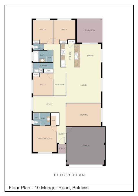 10 Monger Road, Baldivis, WA, 6171 - Floorplan 1