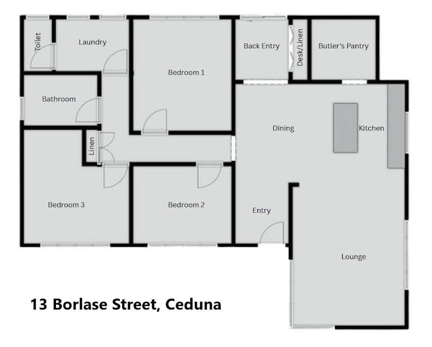 13 Borlase Street, Ceduna, SA, 5690 - Floorplan 1