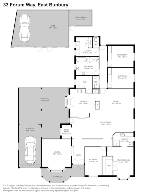 33 Forum Way, East Bunbury, WA, 6230 - Floorplan 1