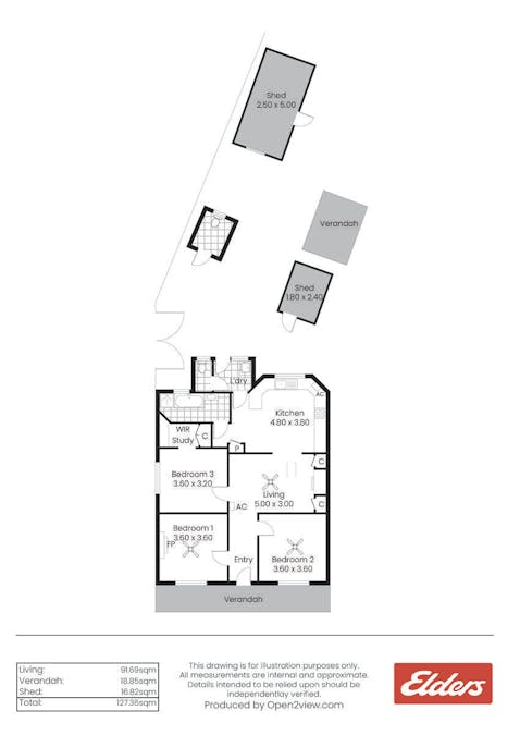 24 Edith Terrace, Balaklava, SA, 5461 - Floorplan 1