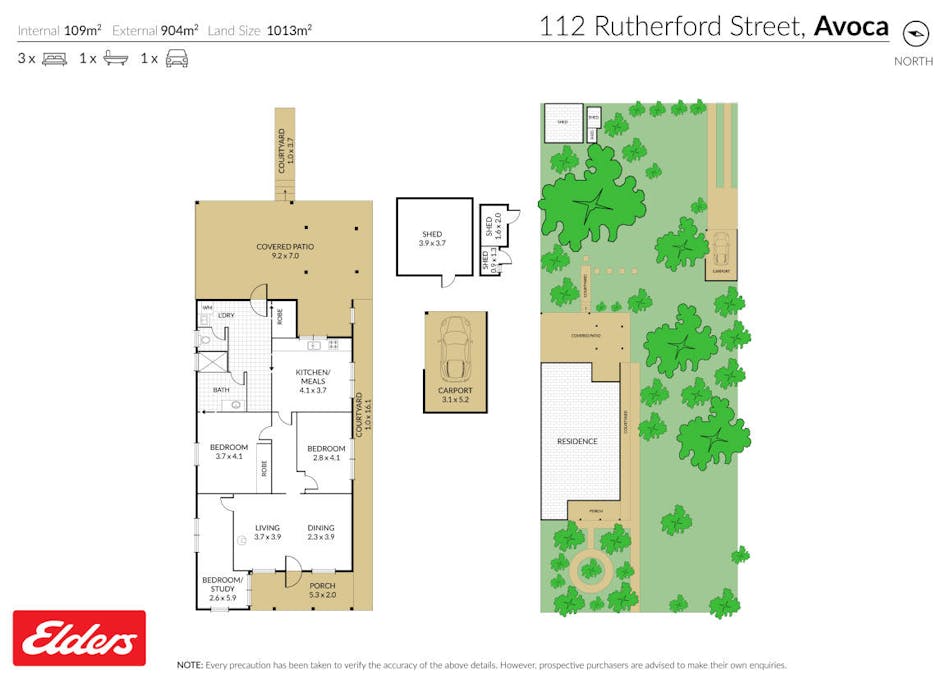 112 Rutherford Street, Avoca, VIC, 3467 - Floorplan 1